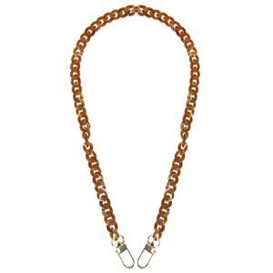 Brown Acrylic Chain Mask Holder Necklace